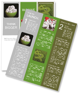 Eggs In Bowl Newsletter Template