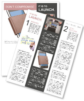 Mobile Phone In Purse Newsletter Template