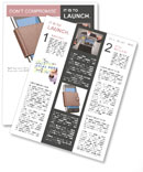 Mobile Phone In Purse Newsletter Template
