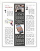 Mobile Phone In Purse Newsletter Template
