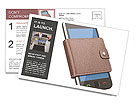 Mobile Phone In Purse Postcard Template