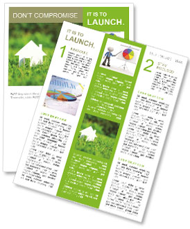 White House In Grass Newsletter Template