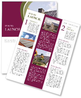 Roof-Mounted Solar Panels With Sunflowers In The Foreground: A Beautiful And Eco-Friendly View Newsletter Template