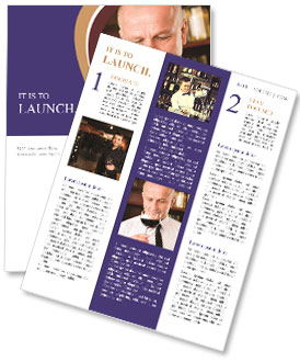 Sommelier Job Duties: Smelling Red Wine In Restaurant As A Waiter Newsletter Template