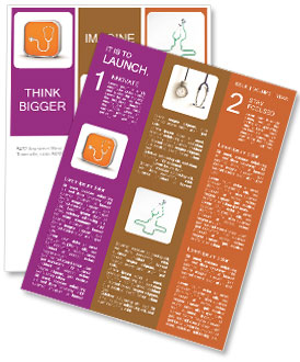 White Background Stethoscope Illustration - Part Of Series Newsletter Template