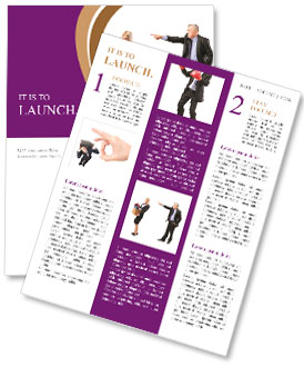 Angry Boss Firing Suit-Clad Woman With Box Of Personal Items In Full-Length Portrait On White Background Newsletter Template