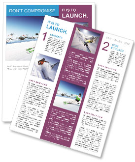 High Mountain Skiing: A Thrilling Adventure Newsletter Template