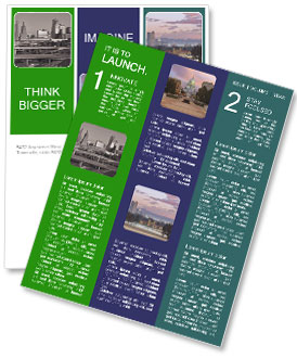 Toned Image Of Kansas City Skyline: Capturing The Beauty Of The City Newsletter Template