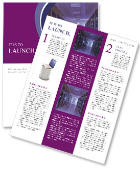 Contemporary Data Center Server Room Interior Design Newsletter Template