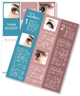 Long Eyelashes On Woman's Eye: A Perfect Canvas For Text Placement Newsletter Template