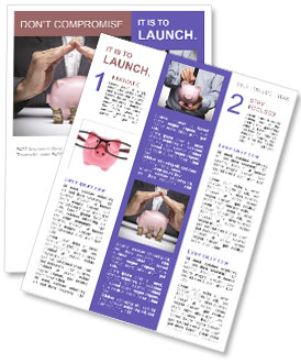 Un homme met de l’argent dans une tirelire Newsletter