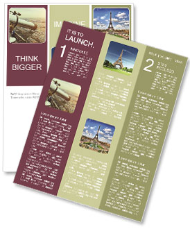 Paris' Eiffel Tower: Top Floor Telescope Newsletter Template