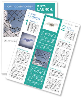 Metaphorical Metallic Fence Opening Against Blue Sky With Clouds: Symbolizing Challenge, Uncertainty, And Breakthrough. Chain Newsletter Template
