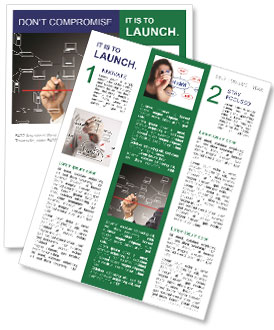 Sketching A Computer Network: A Man's Creative Perspective Newsletter Template