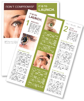 Contact Lenses For Young Women: Improve Your Vision With Style Newsletter Template