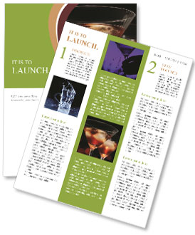 Night Club Bokeh Lights Highlight A Red Cocktail Served In A Martini Glass. Enjoy A Delicious Alcohol Beverage At The Restaurant Bar Newsletter Template