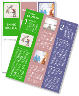 Man Using Magnet To Capture Another Individual Newsletter Template