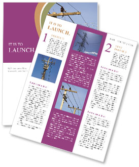 Blue Sky Electricity Pole: A Stunning Landscape Feature Newsletter Template