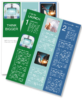 Male Hand Holding A Tablet With A Touchscreen Growth Chart Feature Newsletter Template