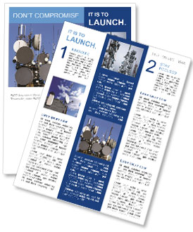 Tower For Transmitting Signals Newsletter Template