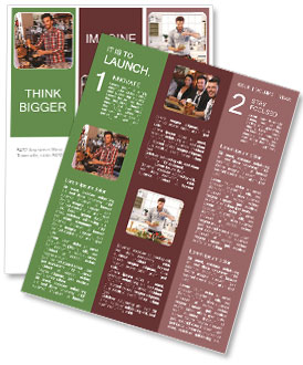 Smiling Young Bartender In Pub Serving Beer To Customers In Portrait Newsletter Template