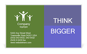 A blue and green background with lines Business Card Template