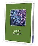 A blue and green background with lines Presentation Folder