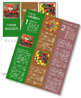 A Display Of Nutritious Fruits And Vegetables Rich In Antioxidants On A Rustic Wooden Table Newsletter Template