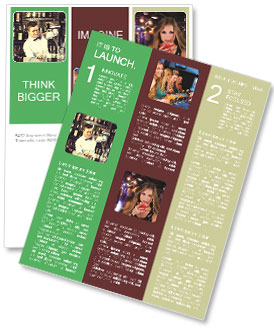 Bartender Job At A Nightclub For Young Man Newsletter Template