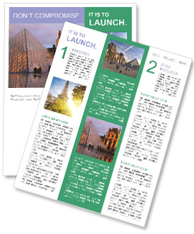 Discovering The Louvre Museum: Entrance And Location In Paris, France Newsletter Template