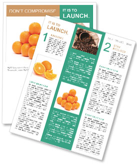 Orange Pyramid: The Fascinating Structure Of Citrus Fruits Newsletter Template