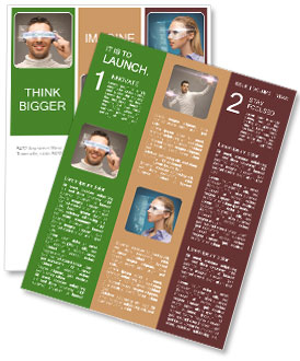 Digital Glasses Worn By A Stylish Businessman - A Handsome Picture Newsletter Template