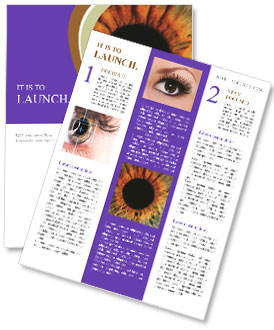 Macro Photography Of The Human Eye Newsletter Template