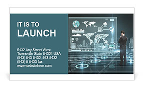 Business man of the future Business Card Template