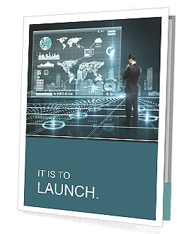 Business man of the future Presentation Folder