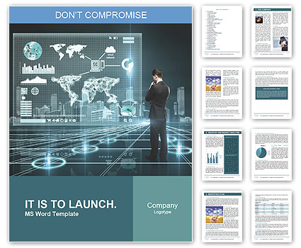 Business man of the future Word Template