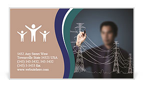 Electricity Business Card Template