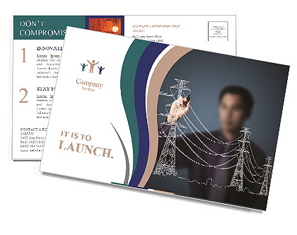 Electricity Postcard Template