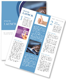Hand finger Newsletter Template