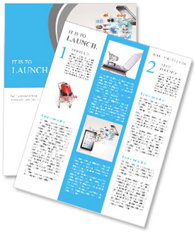 Application in your phone Newsletter Template