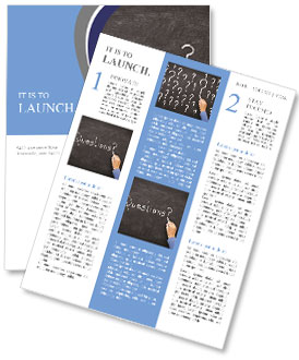 The word Questions Newsletter Template