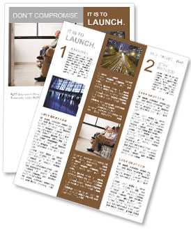 Elderly people are waiting Newsletter Template