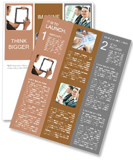 Modern business woman Newsletter Template