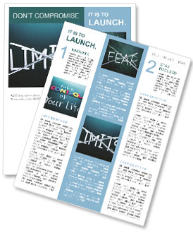 Break the limits concept Newsletter Template