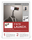 A robotic security camera Flyer Template