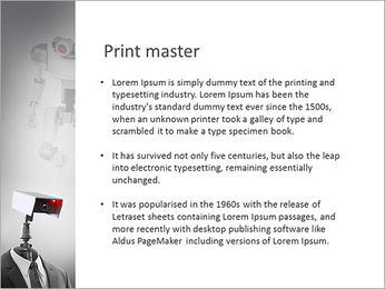 A robotic security camera PowerPoint Template
