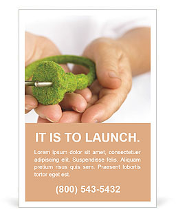 Green Electricity in the hands of Ad Template