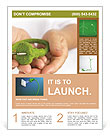 Green Electricity in the hands of Flyer Template