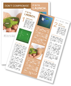 Green Electricity in the hands of Newsletter Template