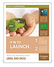 Green Electricity in the hands of Poster Template